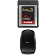 SanDisk 512GB Extreme PRO CFexpress Card Type B with SanDisk Extreme PRO CFexpress Card Reader