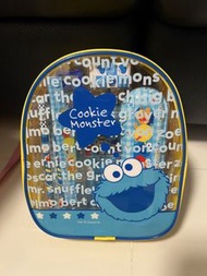 Sesame Street Cookie Monster 書包 連文具套裝 全新
