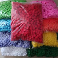 Pompom 2 cm dan 2,5cm isi 1000 | pom pom Warna-warni isi 1000