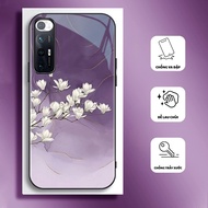 Ốp Lưng cho XIAOMI MI 10S Mặt kính cường lực cao cấp HOẠ TIẾT CẨM THẠCH