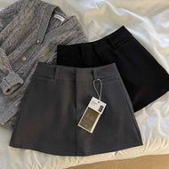 A Streetwear Black Mini Skirt Women Fashion Preppy . Gyaru Hip Wrap Skirts Summer Elegant Korean