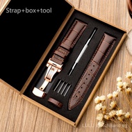 22mm Watch Band Calf Genuine Leather Alligator Grain 18mm 20mm Watch Strap+Box bracelet wristband fo