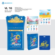 Calendar 2026 - 52 Weeks with Box - Live Happy Every Day | Van Lang Wall Calendar (Code: VL16)