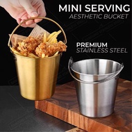 Snack Bucket / ice bucket stainless steel 304 / ice cube container / ice container / ice container /