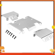 Stainless Steel Chassis Armor Axle Protector Skid Plate for RGT EX86190 EX 86190 LC76 1/10 RC Crawle