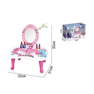 Mainan Dandan Koper Lipat Dresser Table Toys Meja Rias Make Up Froze