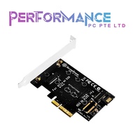 SilverStone Technology SST-ECM20 Dual M2 to PCI-E X4 and SATA 6G Adapter Card (1 YEAR WARRANTY BY AV