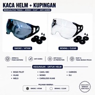 HONDA Black Pilot helmet adult visor BENING + Helmet Bolts Scoppy Bogo Pilot HelmetHONDA HBC Cakil/ 
