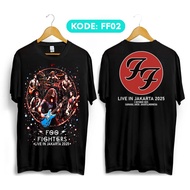 KATUN Foo fighters live in 2025 premium cotton t-shirt ff02