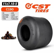 CST 11X7.10-5 SEMI SLICK TUBELESS GO-KART TAYAR DEPAN TIRE C190 CHALLENGER TUBELESS TYRE TAYAR GO KA