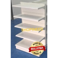 WALL GONDOLA 5'H x 3'L / DISPLAY RACK /  SINGLE SIDE / RAK KEDAI RUNCIT H1500mm x L900mm