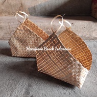 (WOVEN Bamboo BAG IN KETUPAT SHAPE) unique bag / tote bag / Eid parcel / parcel