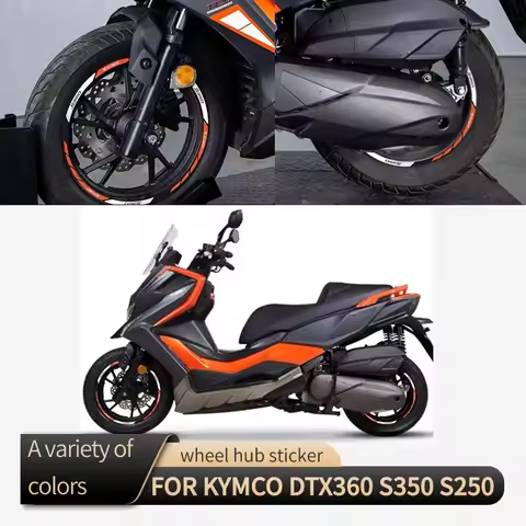 FOR KYMCO DTX360 DTX 360 S350 S250 Wheel Hub Sticker Tire Sticker Reflective Waterproof Sticker Deca