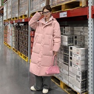 2025 Autumn/Winter New Cotton Coat, Long Over-the-Knee Student Cotton Jacket, Korean Style Thickened