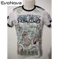 EvoNova T Shirt Luffy Gear5 One Piece Jersey Fabric