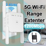 5G 2.4G Wifi Repeater Wifi Amplifier Signal Wifi Extender Network Wifi Booster 1200Mbps 5 Ghz Long Range Wireless Wi-Fi Repeater
