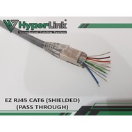 EZ RJ45 CAT6 SHIELDED (PASS THROUGH) (100 PCS)