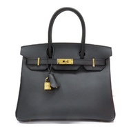 黑色 Epsom牛皮 Birkin 30 柏金包 手提包 K刻 金扣【HERMES 愛馬仕】