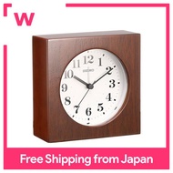 Seiko clock wall clock table clock dual use analog alarm wooden frame tea bare wood KR501B SEIKO