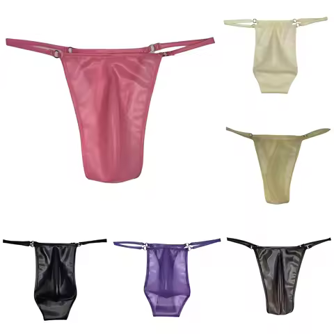 Lingerie Gifts Latex G-string Average Size Waist 26.0-39.4 Inches Average Size Classic Style Solid C