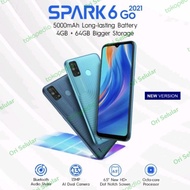 Tecno Spark 6 Go ram 4/64 Garansi Resmi