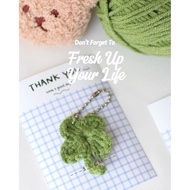 !!Clover Leaf Yarn 3.5-4 cm With Keychain