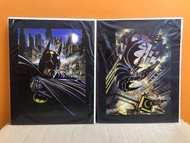 有貨不用問 送贈品!! DC 蝙蝠俠BATMAN [MICHAEL KEATON] MOVIE印畫FOLIO PRINT兩幅 各24.5 cm X 30.5 cm 英國製造 送MATTEL 3.75”