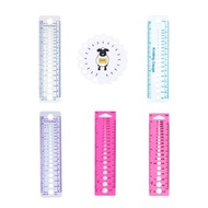 Mya Plastic Knitting Gauge Needle Ruler Gauge Ruler Sewing Tools for Sewing Needle Knitting Needle G