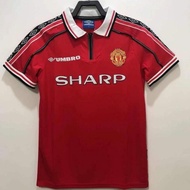 ORIGINAL JERSEY RETRO MU SHARP 1999 TREBLE WINNER +SPONSOR VELVET GRADE ORI IMPORT