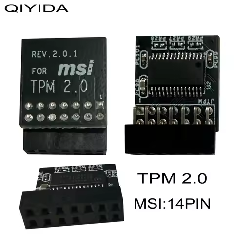 14 Pin LPC MSI Interface TPM2.0 Security Module Supports Multi Brand Motherboards X99 motherboard X9