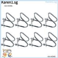 KA Pipe Clamp, U-shaped 8*32*32mm U-Bolts, Connector U-Bolt Fastener Stainless Steel Clamp Fit Pipe