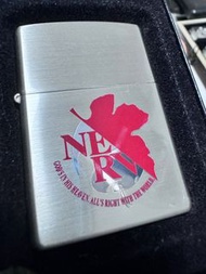 🔥ZIPPO🔥 2007年 日版 《新世紀福音戰士- EVA》 NERV鍍銀紅葉浮雕 司令部 限量絕版 收藏版古董打火機