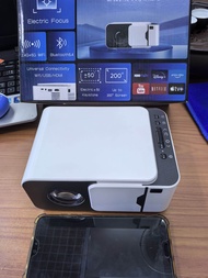 projector mini T5 Android13 มินิโปรเจคเตอร์ mini projector ความชัด4K ดู netflix ได้ ไม่ต้องปิ
