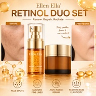 Ellen Ella Retinol Serum & Cream Set Anti aging Brightening Moisturizer Wrinkles Removal