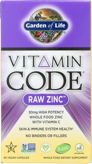 Garden Of Life Vitamin Code Zinc Vegan Capsules, 60 CT