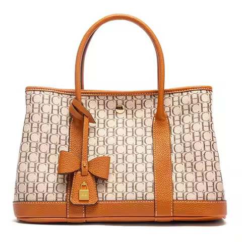 C-H Woman Tote Bag Autumn New Fabric Splicing Handbag Convenient Carrying Mother Bag Commuter Women'
