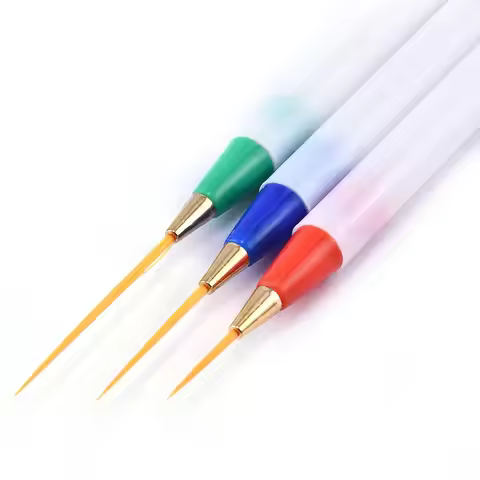 3Pcs Nail Art Liner Brush Set DIY Drawing Pen UV Gel Brushes Painting Pen Manicure Tools