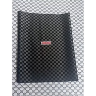 Seat cover 3d black chess seat cover 3d per meter