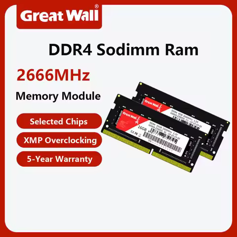 Great Wall DDR4 RAM 8GB 16GB 3200MHz 2666MHz SODIMM Memory 260Pin SODIMM PC4-25600 DDR4 XMP Notebook