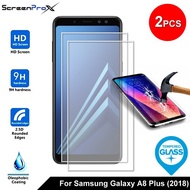 ScreenProx Samsung Galaxy A8 Plus (2018) Tempered Glass Screen Protector (2pcs)