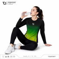 TQSPORT - Eudora Sports Top Long Sleeve Training RunningWanita