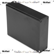 FKILA Printed Circuit Board Instrument Box, 27*82*100mm Black Electronic Project , Electronic Box Al