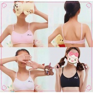 ✨ Kimi ๑ Teen Girls Underwear Soft Padded Cotton Bras Young Kids Sports Running Breathable Bra 12-18Years old