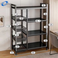 G-Wind พร้อมส่ง!!!  W56 ชั้นวางของในครัว ชั้นวางของเอนกประสงค์ พร้อมหล้อ เคลื่อนย้ายได้ ชั้นวางของใน