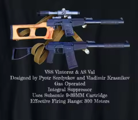 VSS Vintorez Russian Sniper Rifle Gun Scope Specs T-Shirt 100% Cotton O-Neck Summer Short Sleeve Cas