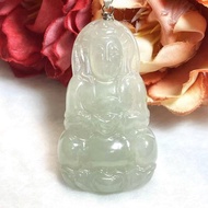 多寶晶石/天然翡翠A貨/正裝觀音/冰種觀音/觀音墜/小觀音/坐觀音