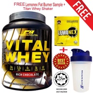 Vital Whey Halal 2kg/4.41lbs, Whey Isolate With 24g Protein, 67 Servings - Fast Muscle Recovery (Cho