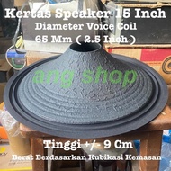 SALE Daun Conus Speaker 15 Inch Inci In Coil 2.5 Inch 65 Mm 65Mm Jeruk