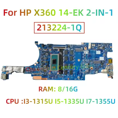 213224-1Q motherboard For HP Pavilion X360 14-EK 2-IN-1 Laptop with CPU I3-1315U I5-1335U I7-1355U R