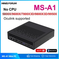 MINISFORUM MS-A1 Mini PC Oculink AMD Ryzen 9 9950X 9700X 4*NVMe 2*2.5G LAN 2*DDR5 Windows 11 Wifi6